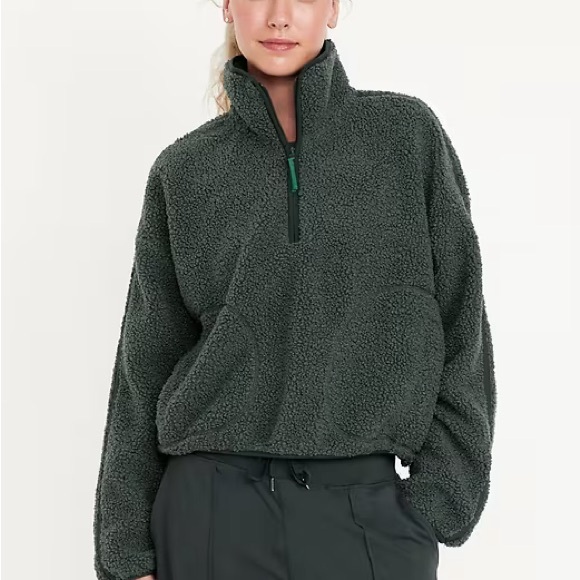 Old Navy Sherpa Quarter Zip - Picture 1 of 5